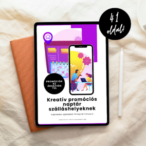 Éves kreatív promóciós naptár szálláshelyeknek