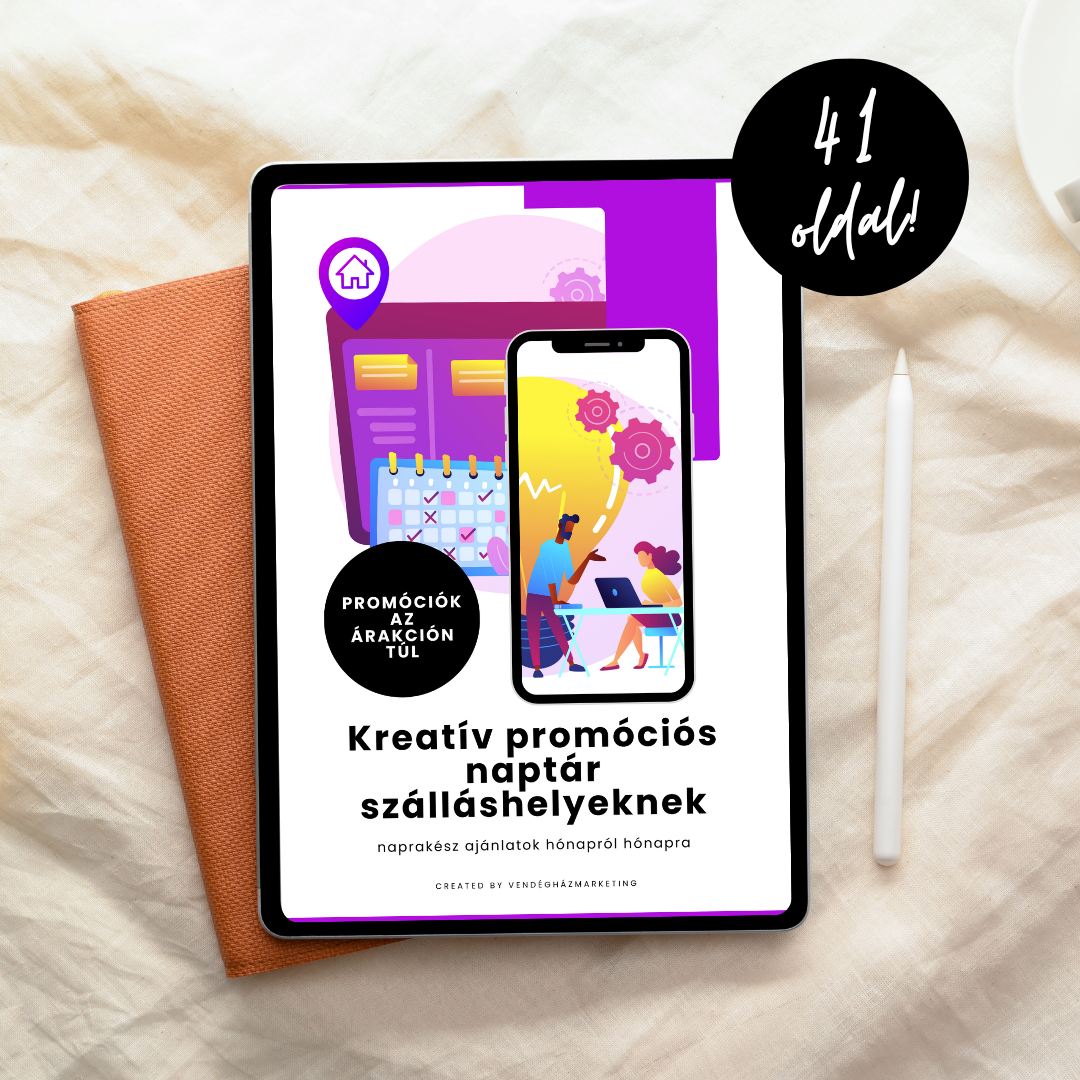 Éves kreatív promóciós naptár szálláshelyeknek